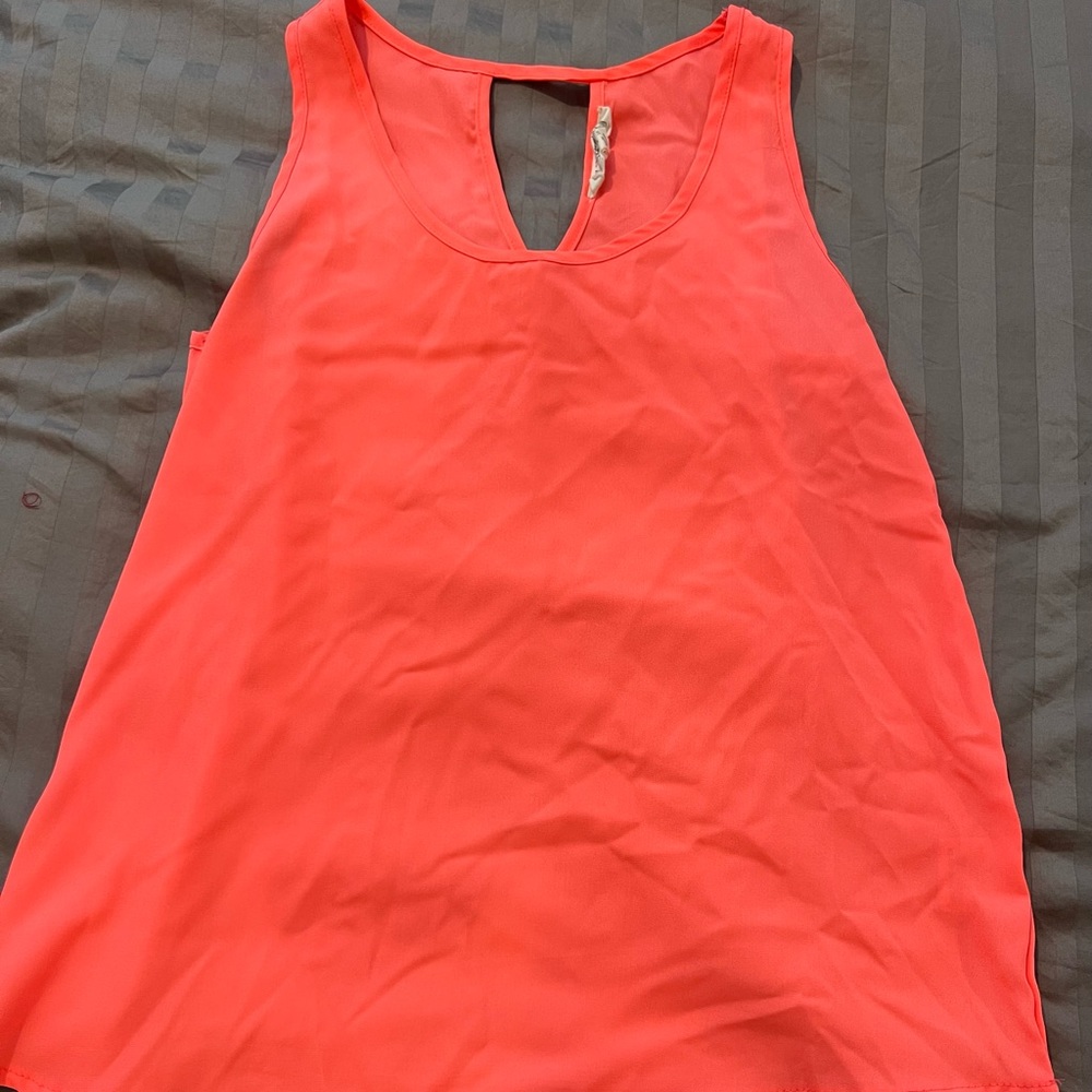 Pink/orange tank top